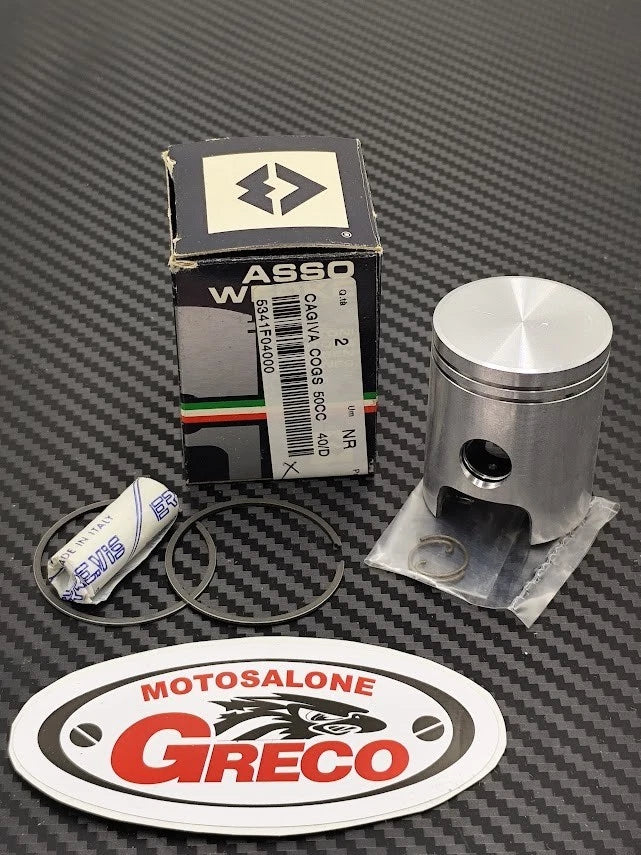 Pistone Asso Werke Ø 40,00mm (Selezione D) Cagiva 50cc 2T Vintage - Cod. 5341F04000