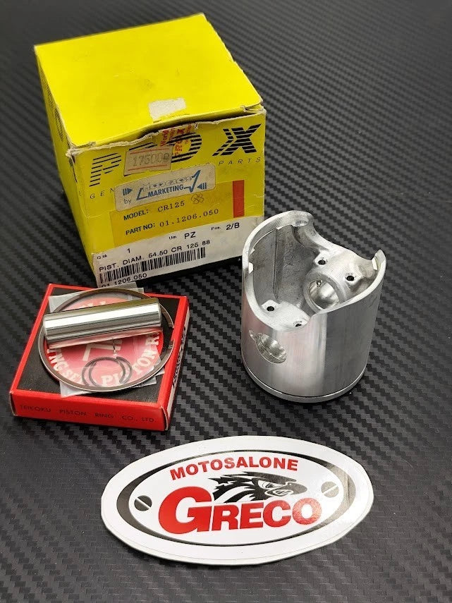 Kit Pistone ProX Ø 54,50mm (+0.50mm Maggiorazione) Honda CR 125 (1988) - Fasce TPR - Cod. 01.1206.050